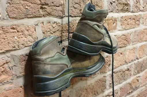 Boots hanging