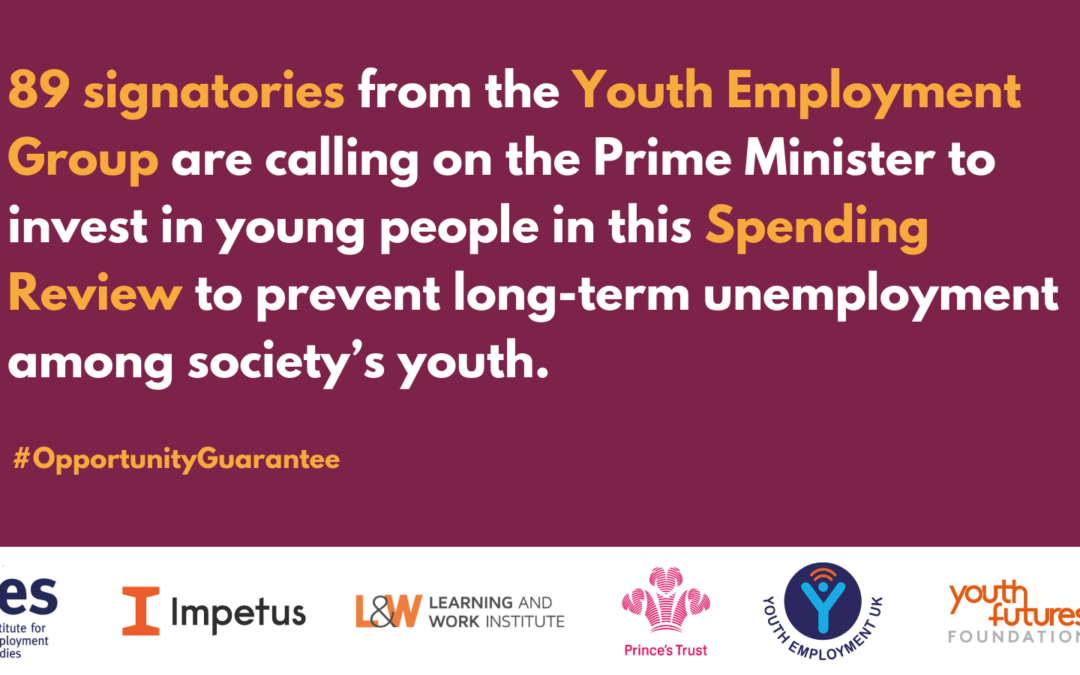 Sector calls on Prime Minister to deliver Opportunity Guarantee for young people